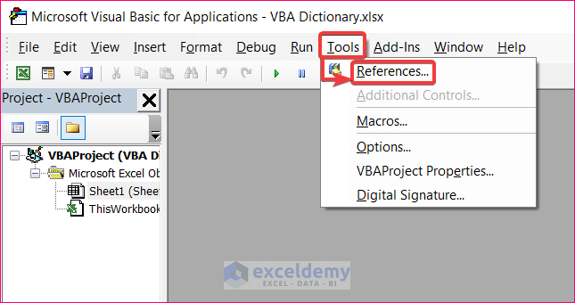 Create a VBA Dictionary to Use VBA Dictionary in Excel