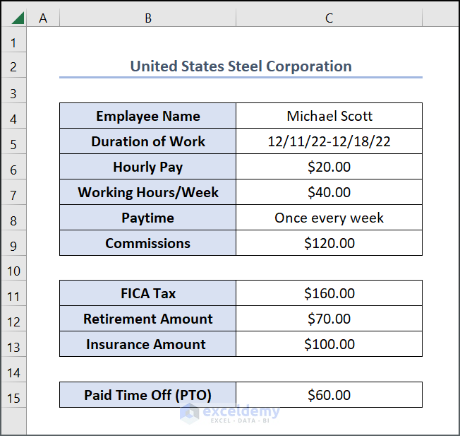 How to Make Payroll in Excel