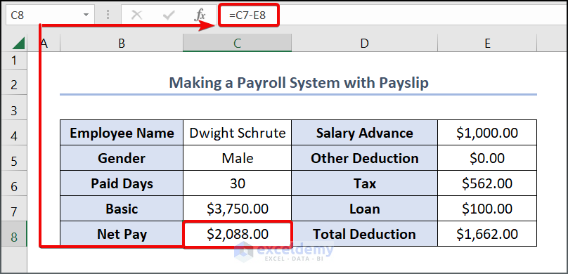 How to Make Payroll in Excel 