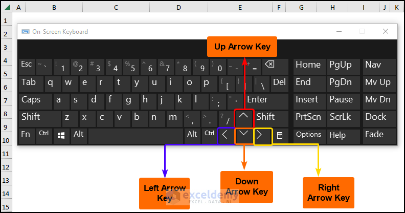 Navigating within Excel Cells using arrow keys