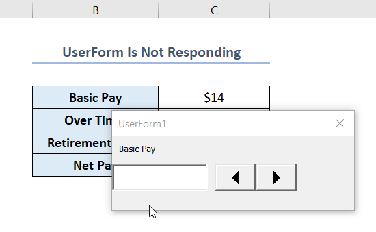 If UserForm Does Not Comply with VBA Code