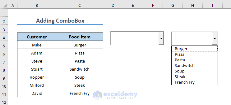 VBA Combobox Add Items