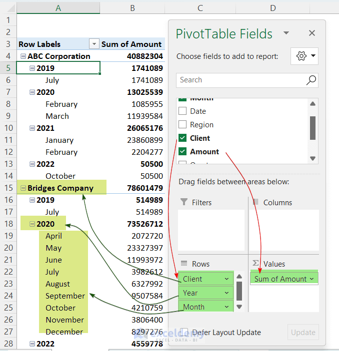 How Does a Pivot Table Work in Excel