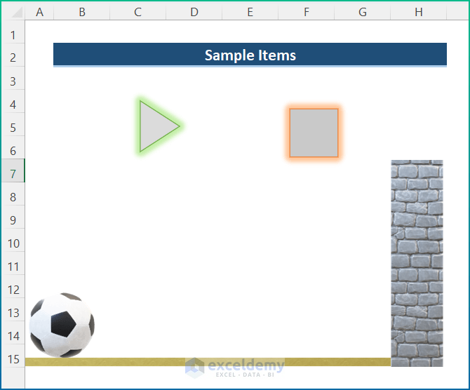 Animation in Excel VBA Sample Item