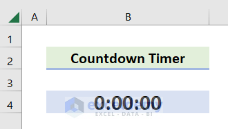 Display the Countdown Timer