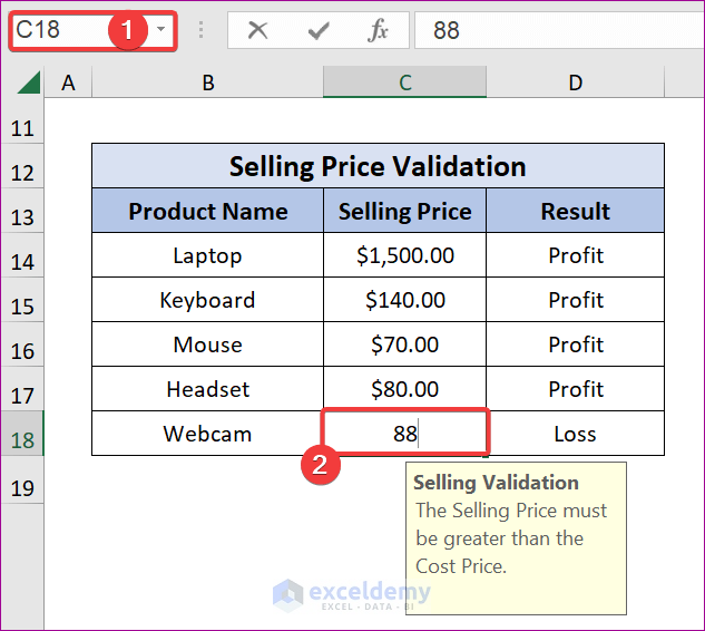 Input Required Data in Excel Deviation Report