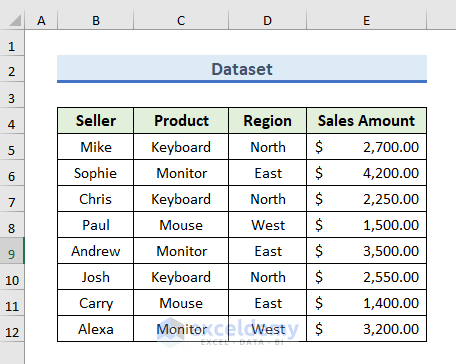 drill down in excel without pivot table