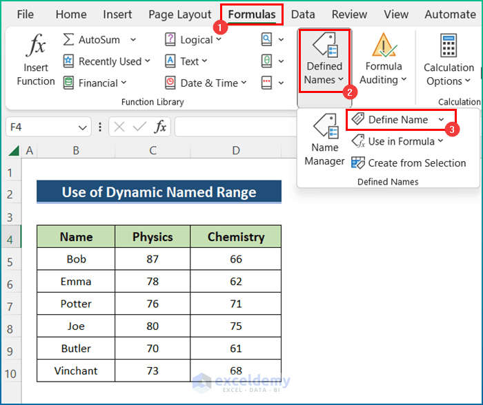 Create Dynamic Chart with Multiple Series Through Named Range in Excel