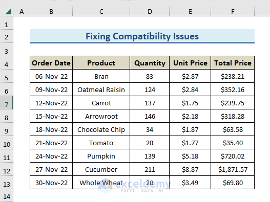 How to Fix Compatibility Issues in Excel