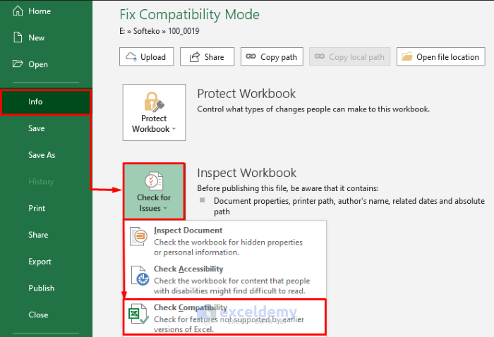 How to Fix Compatibility Issues in Excel