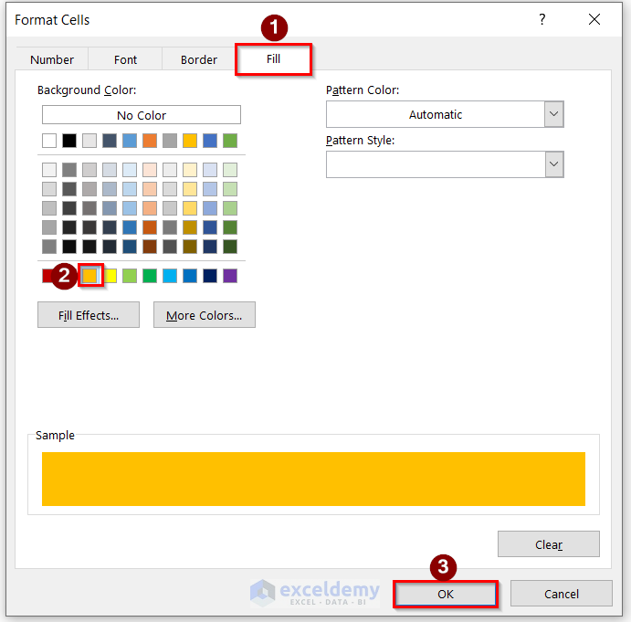 Color to Set Due Date Reminder Formula in Excel