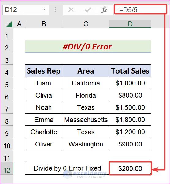 Divide Cell Values with Any Numbers Except 0