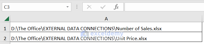 applying vba code to find external data connections in excel