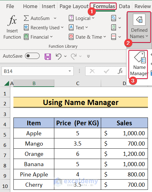 using name manager to find external data connections in excel