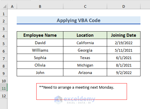 Apply Excel VBA Code to Remove Floating Text Boxes