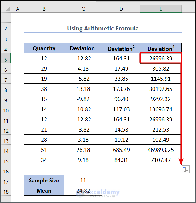 how to calculate kurtosis in excel