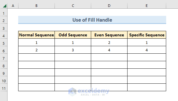 How to AutoFill Series of Numbers in Excel
