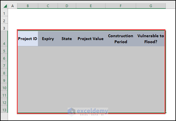 Create a Basic Outline how to create a data source in excel
