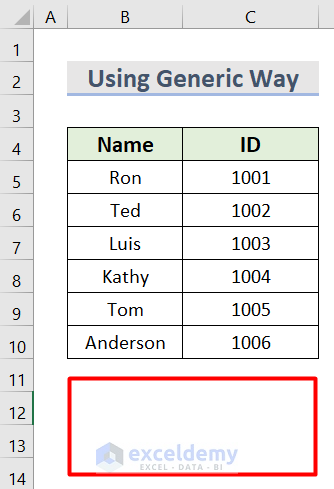 Using Generic way to delete text box in excel