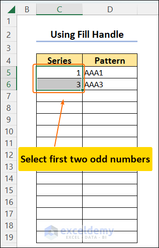 Differentiate Odd Numbers In An Excel Worksheet