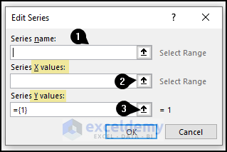 selecting X and Y values of the series