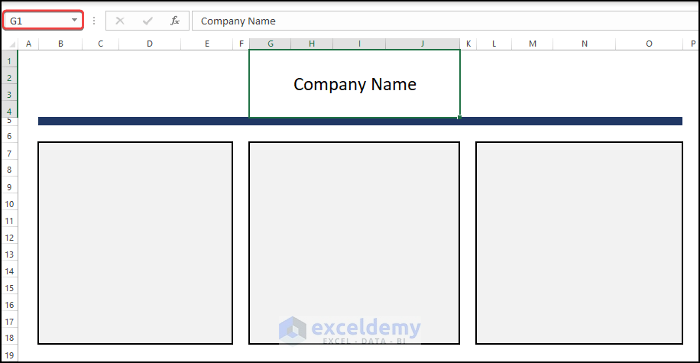 Set up Outline of picture Catalog in Excel