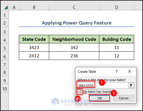 Applying Power Query Feature How to Generate All Possible Combinations of a Set of Numbers in Excel