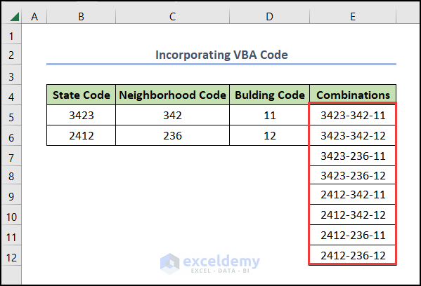 Incorporating VBA Code