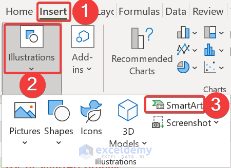 Utilize SmartArt Graphic to Generate Workflow Chart in Excel