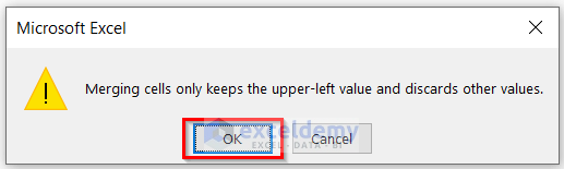Pressing OK to Microsoft Excel’s Warning