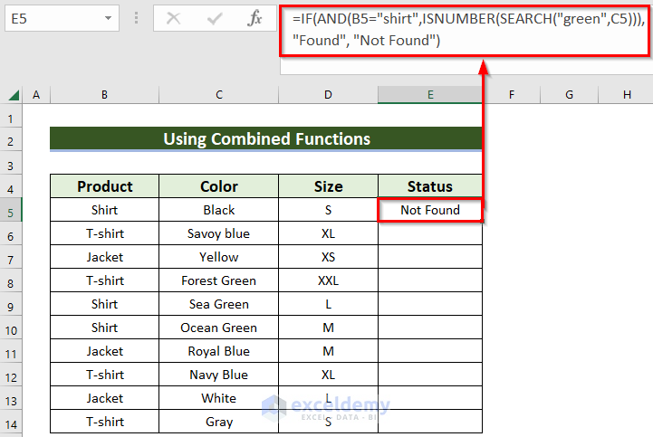 Combining AND and IF Then Statements with Text in Excel