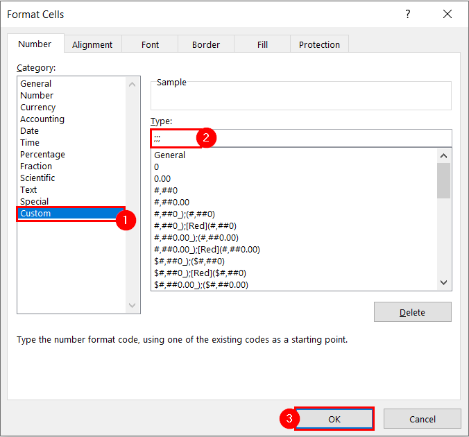 Format cells Dialog Box to Change the Format of Lined Cell to The Spin Button to Display Negative Numbers in Excel