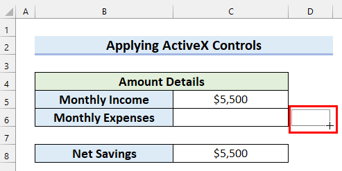 Insert Spin Button and Set Properties to Display Negative Values in Excel