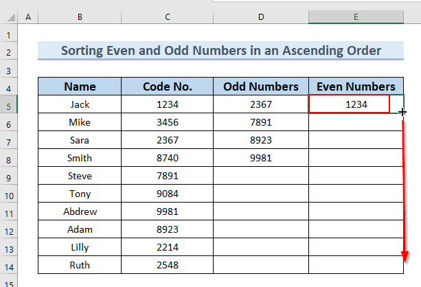 how-to-sort-odd-and-even-numbers-in-excel-4-easy-examples