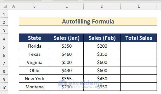 Autofill Formula in Dynamic Range in Excel