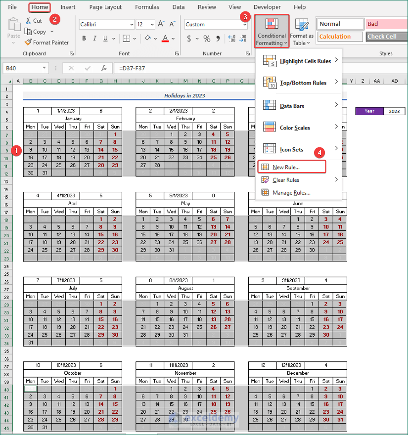Assign Events to Calendar