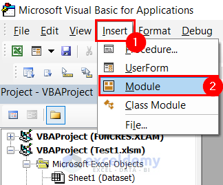 Opening Module in Visual Basic Editor Window