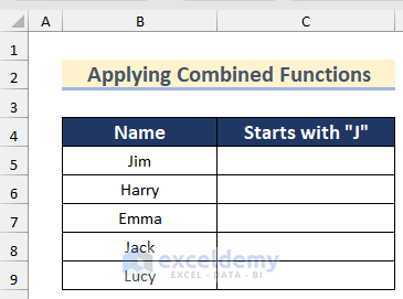 Apply Combined Functions to Check If Cell Contains Text to Return Value in Excel with Multiple Conditions