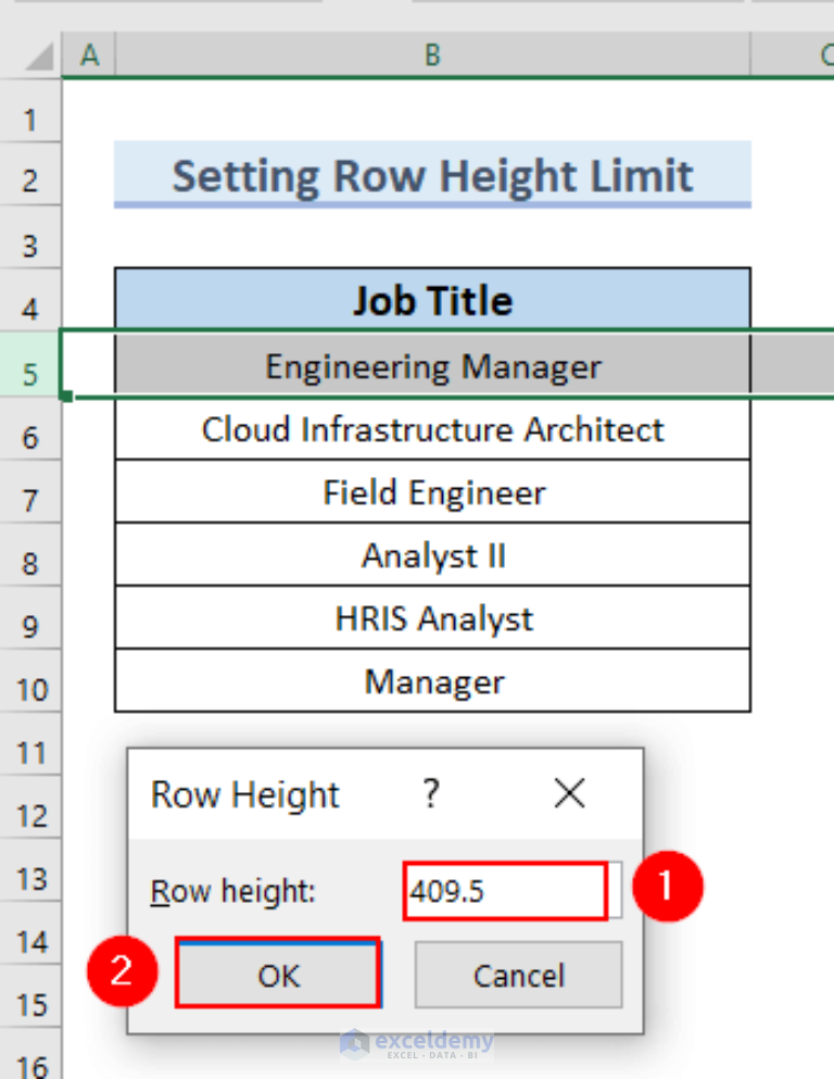 How To Extend Row Height Limit In Excel with Easy Steps 
