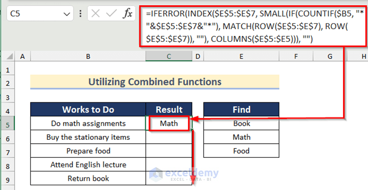 Utilizing Combined Functions to Check If Cell Contains One of Several Values in Excel