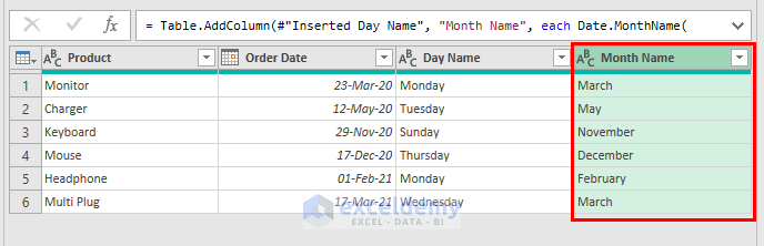 Excel Power Query Date Functions