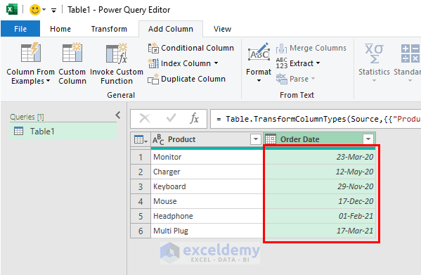 Excel Power Query Date Functions