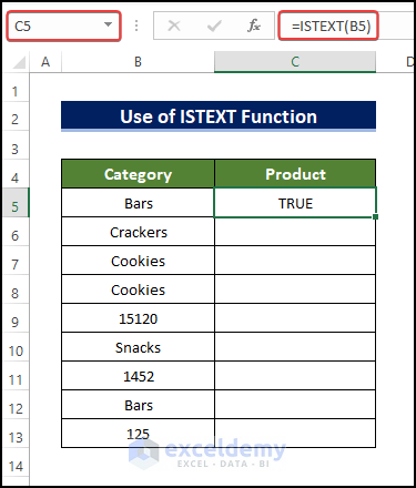 overview of Excel Return True If Cell Contains Text