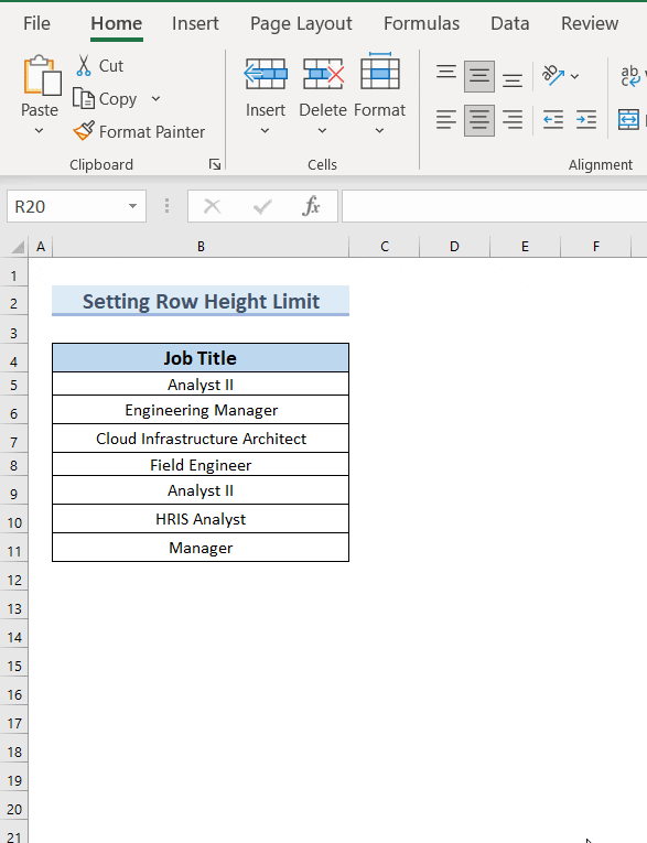 Overview GIF for Excel Row Height Limit