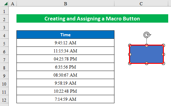 Creating and Assigning a Macro Button to Create a Timer with Milliseconds in Excel VBA