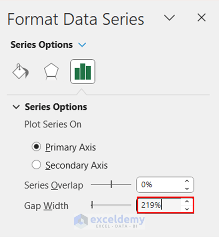 Format Data Series window