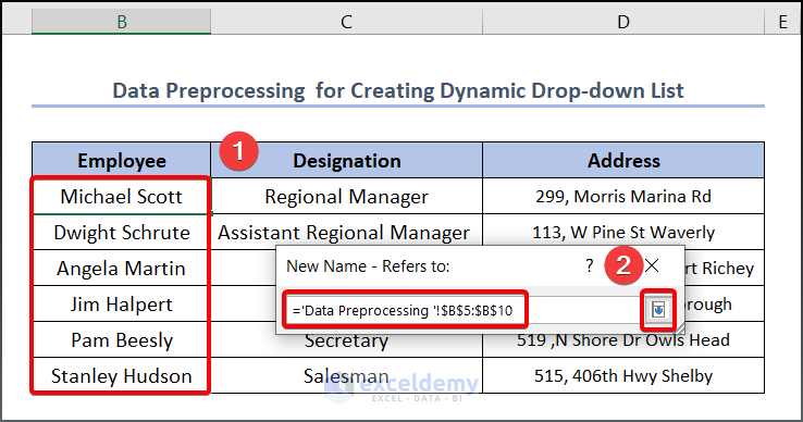 Create a Master List from Name Manager