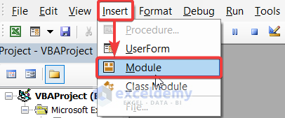Using Insert Module Feature
