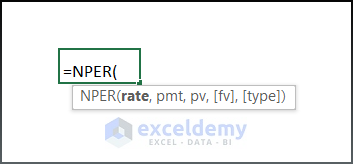 Introduction to the NPER function in excel