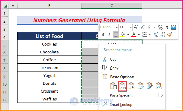 Copy and Paste As Values to Solve Sort Largest to Smallest Not Working in Excel
